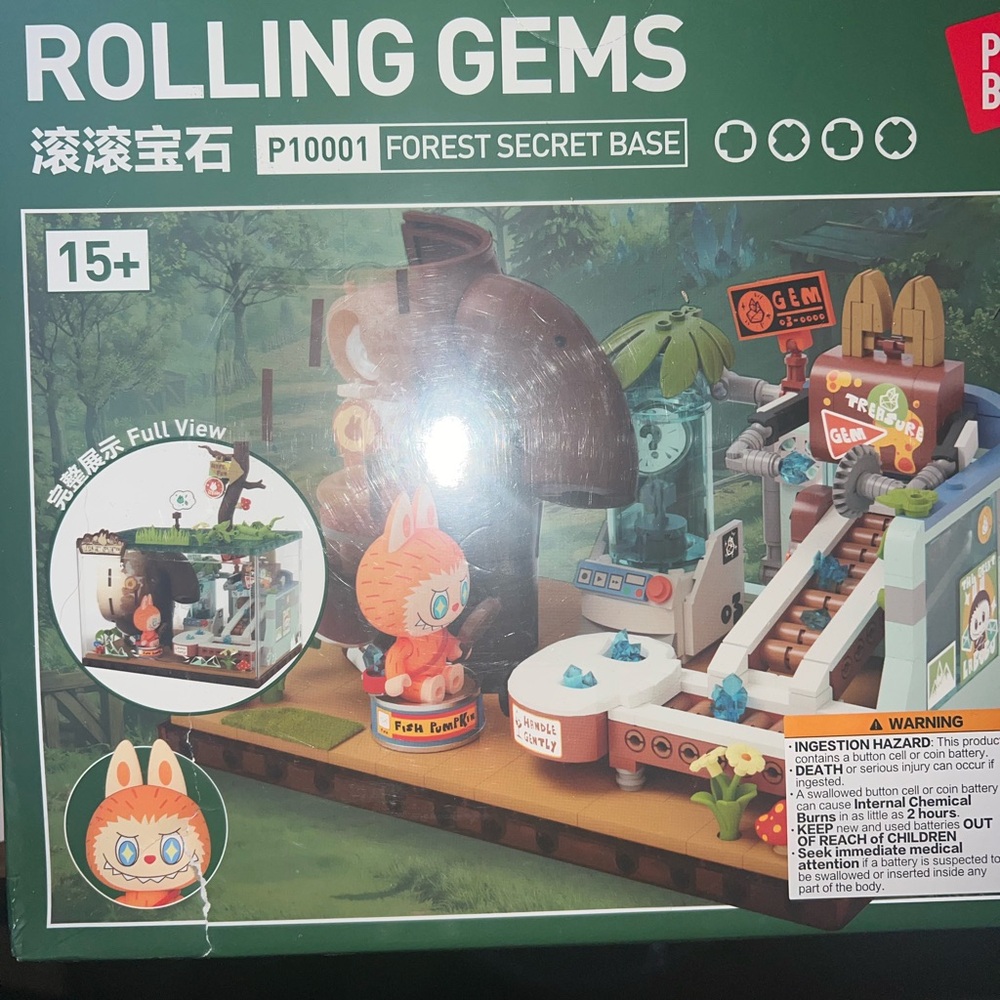 NIB The Monsters Forest Secret Base Series Blocks-Rolling Gems, Labubu